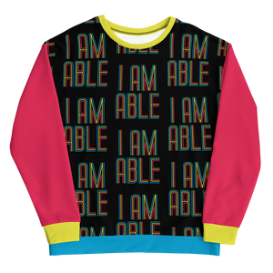 I am Able (Unisex Color Block Sweatshirt)