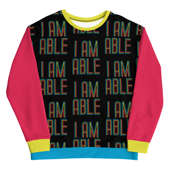 I am Able (Unisex Color Block Sweatshirt)
