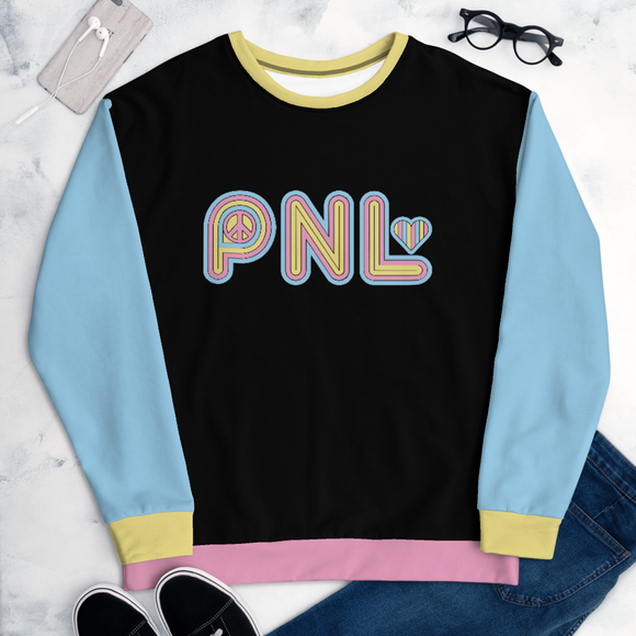 Peace and Love (PNL) Unisex Color Block Sweatshirt