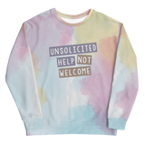 Unsolicited Help Not Welcome (Colorful) Unisex Sweatshirt