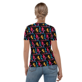 Normal is a Myth (Bigfoot, Mermaid, Unicorn & Loch Ness Monster Pattern) Women's Crew Neck T-shirt