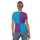 It's OK to be an Odd Duck! Color Block Women's Crew Neck T-shirt