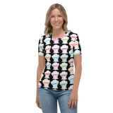 Sammi Haney (Esperanza - Raising Dion) Faces All-Over Women's Crew Neck T-shirt