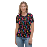 Normal is a Myth (Bigfoot, Mermaid, Unicorn & Loch Ness Monster Pattern) Women's Crew Neck T-shirt