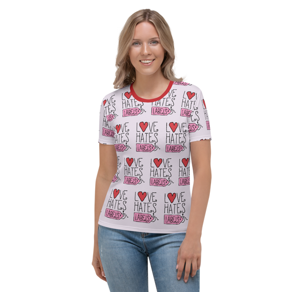 Love Hates Labels (Women's Crew Neck T-shirt)