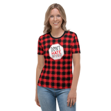 Don't Hate Different (Buffalo Plaid Women's Crew Neck T-shirt)