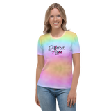 Different Does Not Equal Less (As Seen on Netflix's Raising Dion) Colorful Women's Crew Neck T-shirt