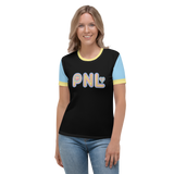 Peace and Love (PNL) Unisex Color Block Women's Crew Neck T-shirt