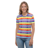 Disability is a Normal Part of the Human Experience (Pattern) Women's Crew Neck T-shirt