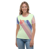 Love for the Disability Community (Rainbow Shadow) Women's Crew Neck T-shirt