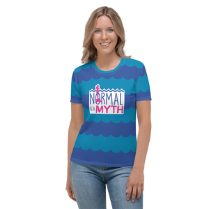 Normal is a Myth (Mermaid Pattern) Women's Crew Neck T-shirt