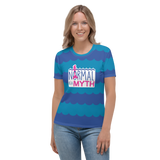 Normal is a Myth (Mermaid Pattern) Women's Crew Neck T-shirt