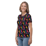 Normal is a Myth (Bigfoot, Mermaid, Unicorn & Loch Ness Monster Pattern) Women's Crew Neck T-shirt