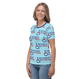 Different but Equal (Disability Equality Logo) Women's Crew Neck T-shirt