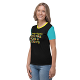 Holding It Together with Pins, Rods & Screws (Color Block Women's Crew Neck T-shirt)