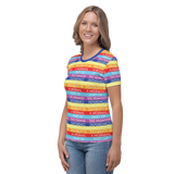 Disability is a Normal Part of the Human Experience (Pattern) Women's Crew Neck T-shirt
