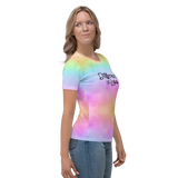 Different Does Not Equal Less (As Seen on Netflix's Raising Dion) Colorful Women's Crew Neck T-shirt
