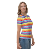 Disability is a Normal Part of the Human Experience (Pattern) Women's Crew Neck T-shirt