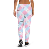 Disability Themed Small Patchwork (Women's Joggers) Pastel Colors