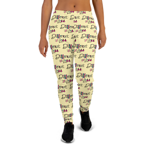 Different Does Not Equal Less (As Seen on Netflix's Raising Dion) Pattern Women's Joggers