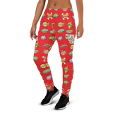 Not All Heroes Use Stairs (Women's Joggers) Comic Book Speech Bubbles Pattern