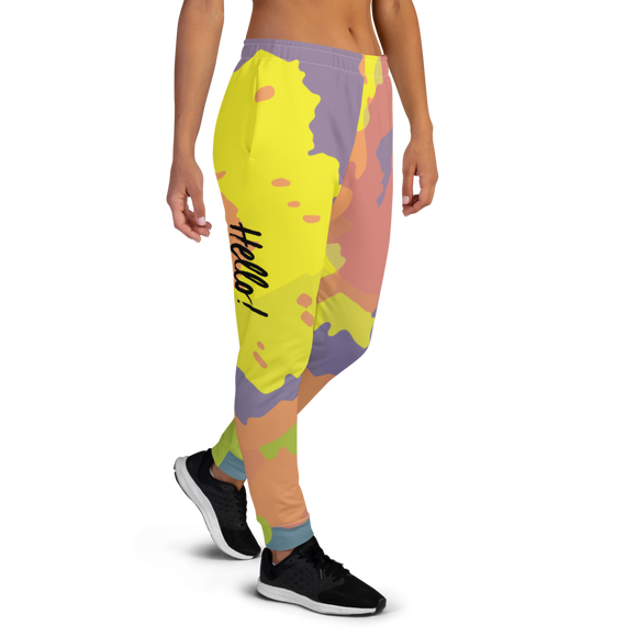 Hello! (Friendly) Colorful Women's Joggers
