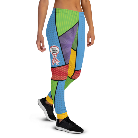 Hollywood Ableism: Person + Disability = Villain (Women's Joggers Comic Pattern)