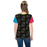 I am Able (Color Block Unisex Youth Crew Neck T-shirt)