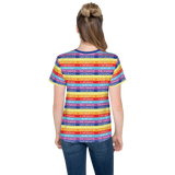 Disability is a Normal Part of the Human Experience (Pattern) Unisex Youth Crew Neck T-shirt