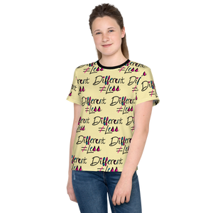 Different Does Not Equal Less (As Seen on Netflix's Raising Dion) Pattern Youth Crew Neck T-shirt