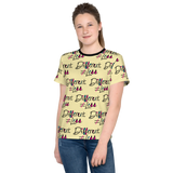 Different Does Not Equal Less (As Seen on Netflix's Raising Dion) Pattern Youth Crew Neck T-shirt