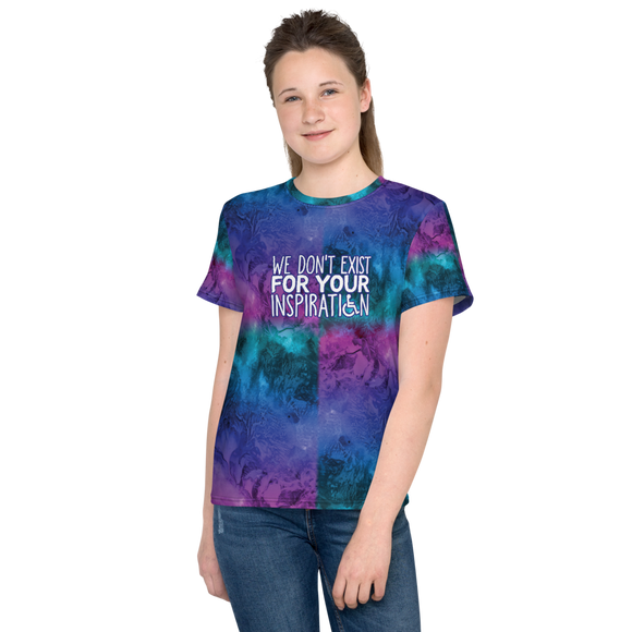 We Don't Exist for Your Inspiration (Unisex Youth Crew Neck T-shirt)