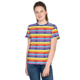 Disability is a Normal Part of the Human Experience (Pattern) Unisex Youth Crew Neck T-shirt