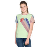 Love for the Disability Community (Rainbow Shadow) Unisex Youth Crew Neck T-shirt