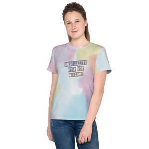 Unsolicited Help Not Welcome (Colorful) Unisex Youth Crew Neck T-shirt