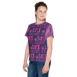 Sass Queen Color Block Unisex Youth Crew Neck T-shirt