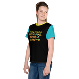 Holding It Together with Pins, Rods & Screws (Color Block Unisex Youth Crew Neck T-shirt)