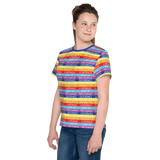 Disability is a Normal Part of the Human Experience (Pattern) Unisex Youth Crew Neck T-shirt