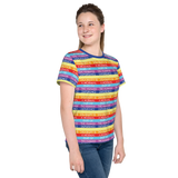 Disability is a Normal Part of the Human Experience (Pattern) Unisex Youth Crew Neck T-shirt