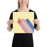 Love for the Disability Community (Rainbow Shadow) Poster