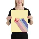 Love for the Disability Community (Rainbow Shadow) Poster