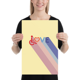 Love for the Disability Community (Rainbow Shadow) Poster