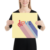 Love for the Disability Community (Rainbow Shadow) Poster