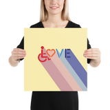 Love for the Disability Community (Rainbow Shadow) Poster