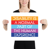 Disability is a Normal Part of the Human Experience (Poster)