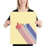 Love for the Disability Community (Rainbow Shadow) Poster