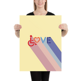 Love for the Disability Community (Rainbow Shadow) Poster