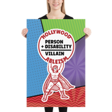Hollywood Ableism: Person + Disability = Villain (Poster Comic Pattern)