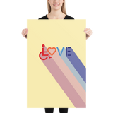 Love for the Disability Community (Rainbow Shadow) Poster