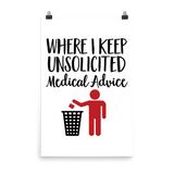 Unsolicited Medical Advice (Poster) Standing Version